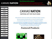 Tablet Screenshot of canvas-nation.com
